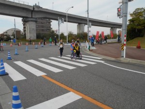 ジョギングコースを押してもら①