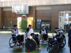 東海車椅子ツインバスケ交流会でゲーム②