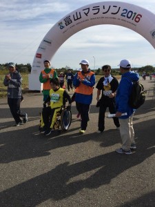 富山マラソンのゴールの瞬間④