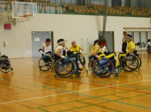試合中②