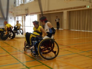 試合中④