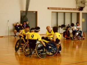 試合中①