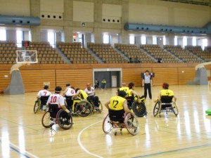 試合中②