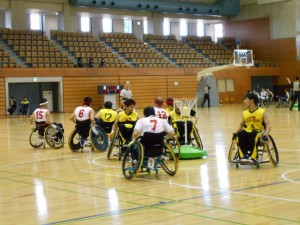 試合中③