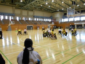 試合中①
